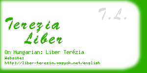 terezia liber business card